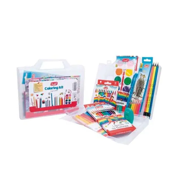 Set didáctico trabi valija coloring kit x11 articulos