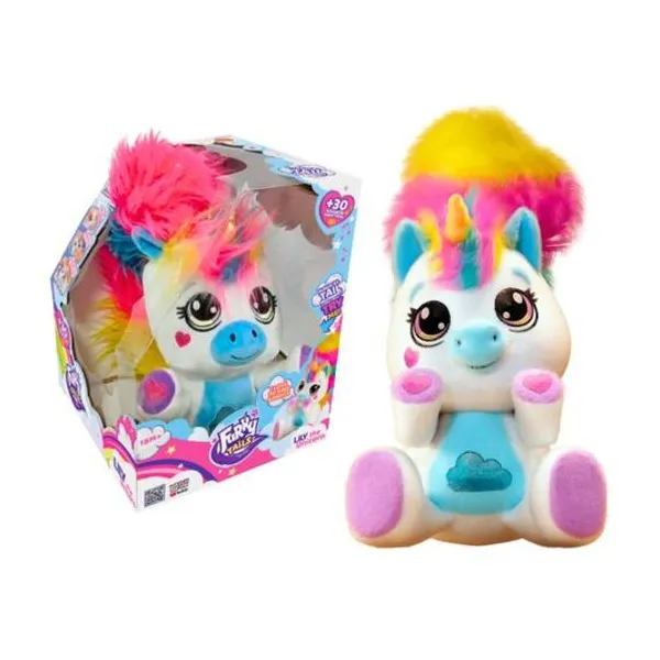 Unicornio lily furry tales interactivo en caja 23x28x22 cm