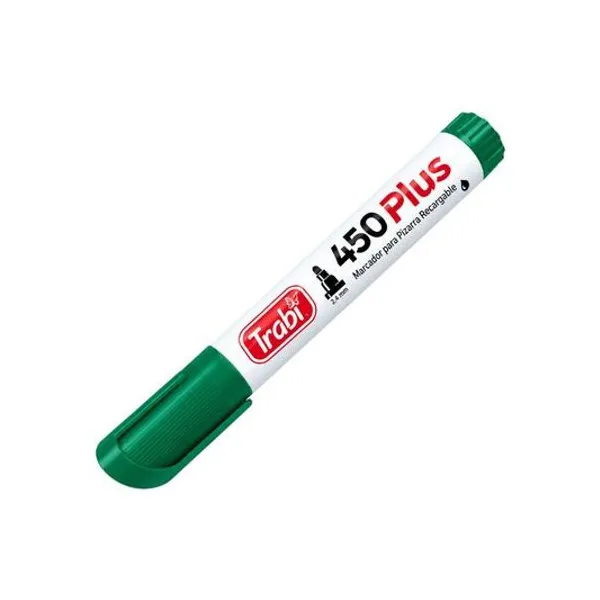 Marcador para pizarra punta redonda recargable 450 caja x12 trabi