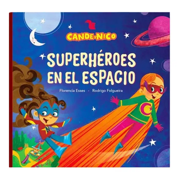 Cande y nico superhéroes en el espacio 19 19 cm