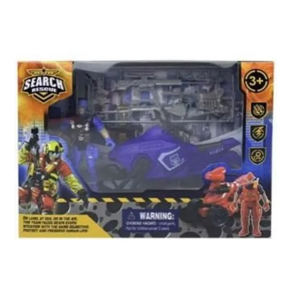 Super set de policia con cuatriciclo