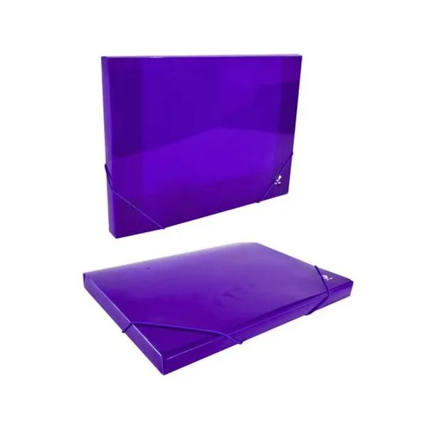Caja de archivo pvc oficio con elastico 2.5 cm the pel