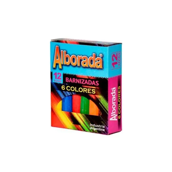 Tiza color caja x12 unidades alborada