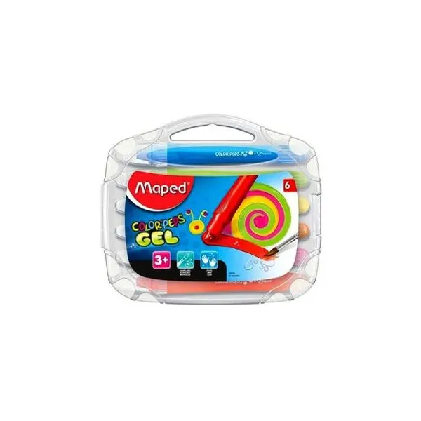 Crayón color peps de gel caja x6 Maped