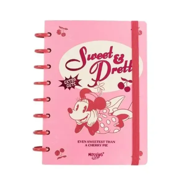 Cuaderno a discos a5 Mooving loop minnie mouse 80 hjs.raya