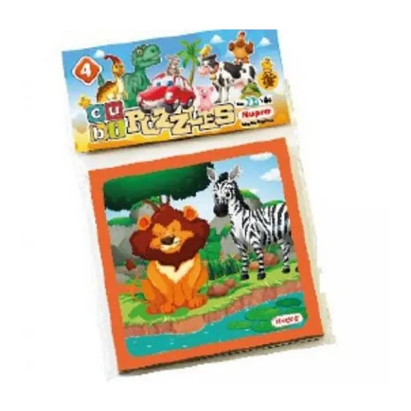 Cubi puzzles 4 piezas selva