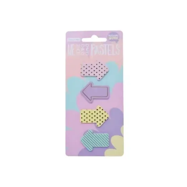 Notas adhesivas Mooving maw pastel flechas bl.x 4 unid.x 25 hjs.