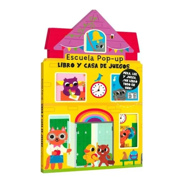 Libro casa escuela con pop up