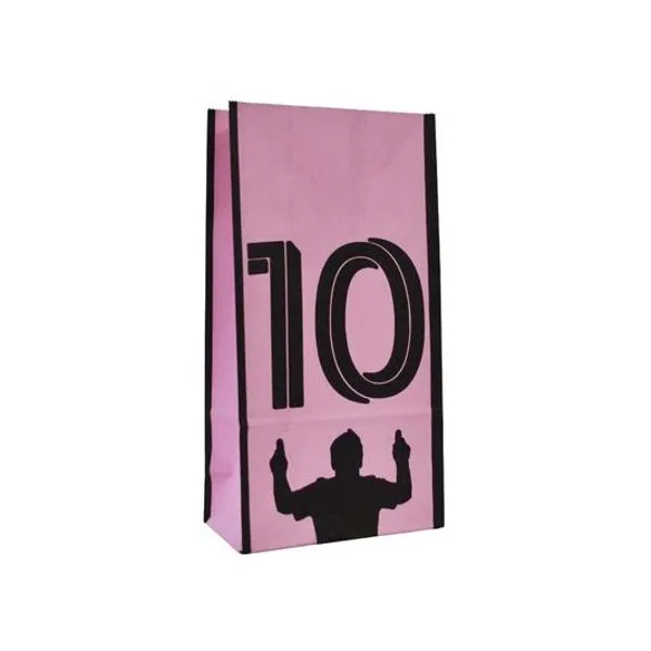 Bolsa cotillon inter 10 rosa 12.5x07x24.5 cm x unidad