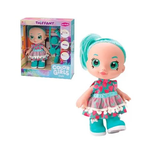 Muñeca color girls doctora con acc 26 cm en caja 30x34 cm -