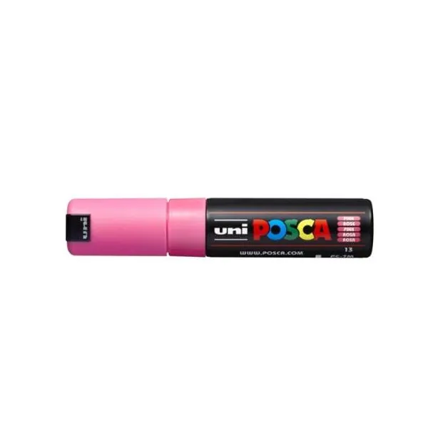 Marcador Uni posca al agua para extra g.rosa