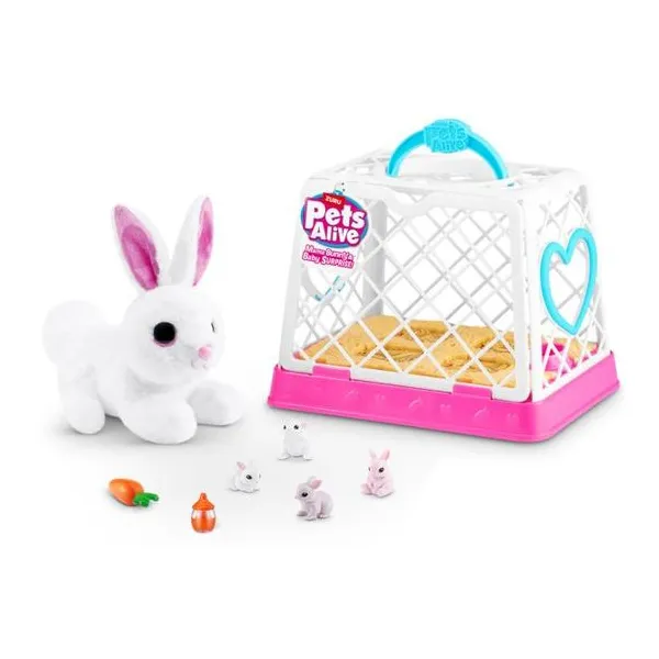 Alive pets mamá bunny sorpresa jaula de conejo interactio 22 cm