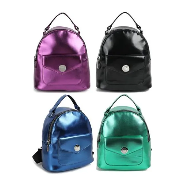 Mochila metallic chimola 23 12 26 cm (composición 100% pu)