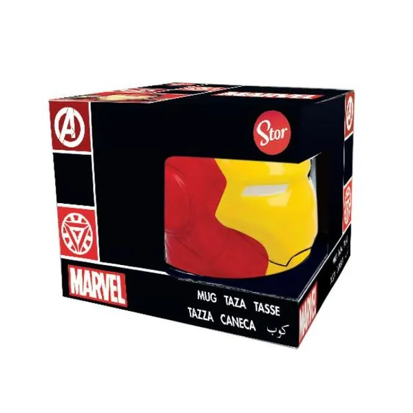 Stor ceramic 3d mug in gift box ironman 14 oz