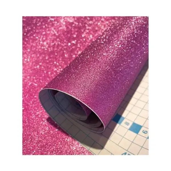 Rollo contac binder glitter magenta 0,45 x2 mts