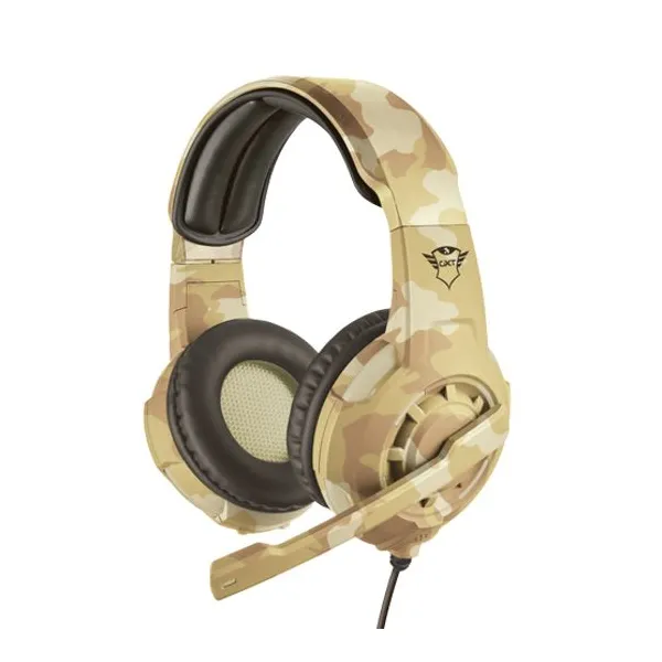 Auriculares trust gaming radius desert con microfono gxt310d