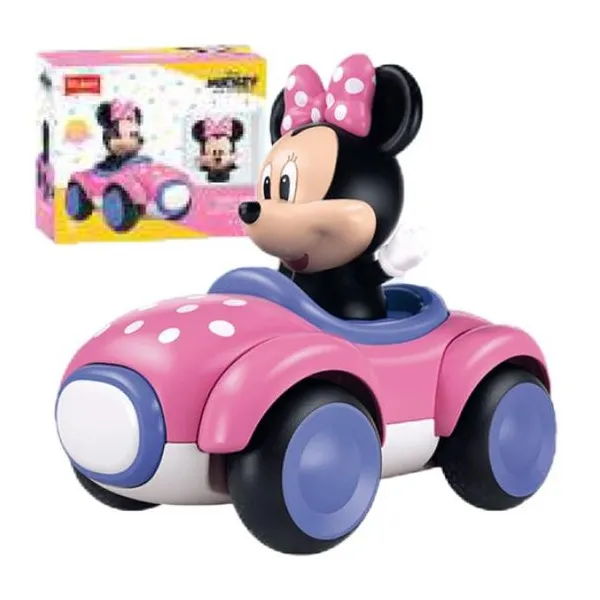 Vehiculo a friccion para armar minnie 7 pcs