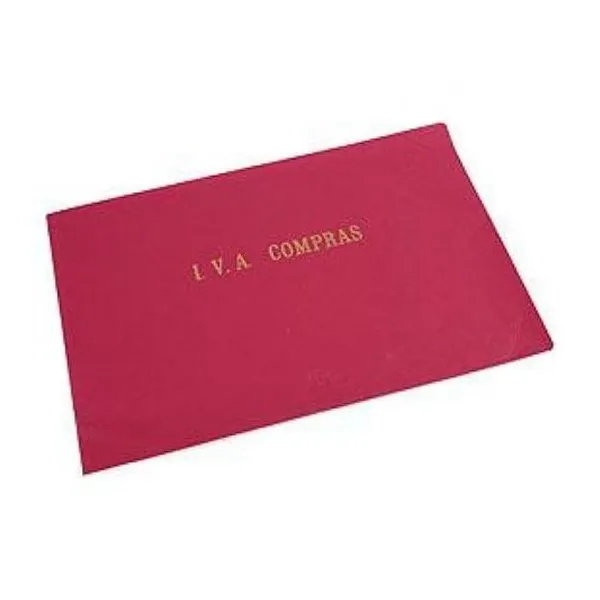 Libro iva compras 21x35 cm 48 hojas diseño