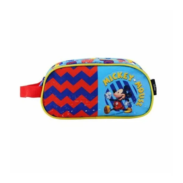 Cartuchera 2 cierres Disney mickey 12x24x6.5 cm lsyd