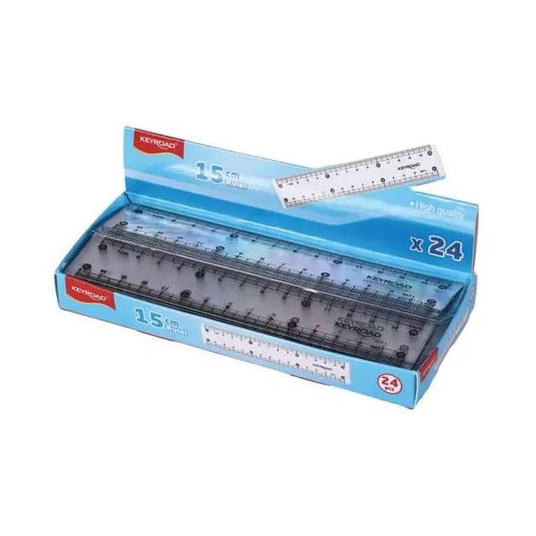Regla 15 cm acrilica x unidad Keyroad