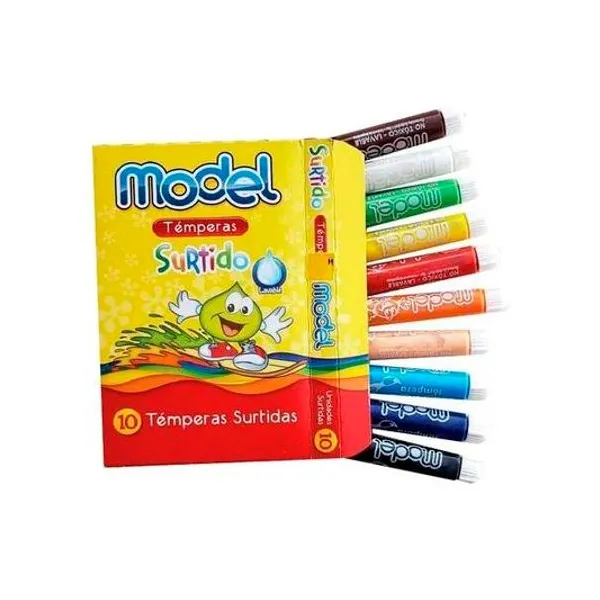Témpera pomo x10 unidades colores surtidos model