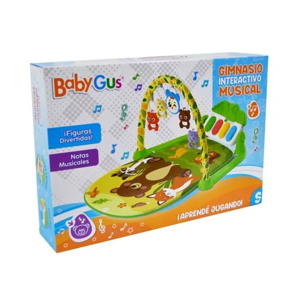 Gimnasio interactivo musical para bebé a pila en caja 43x30x9 cm