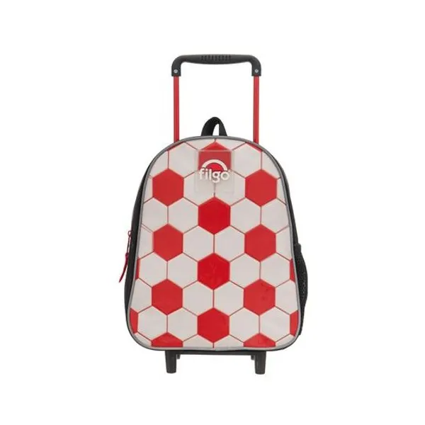 Mochila 12" con carro starpak mini fútbol rojo/blanco Filgo mo26-tstmn