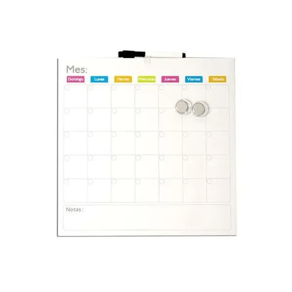 Pizarra planner con marcador 35x35 cm olami