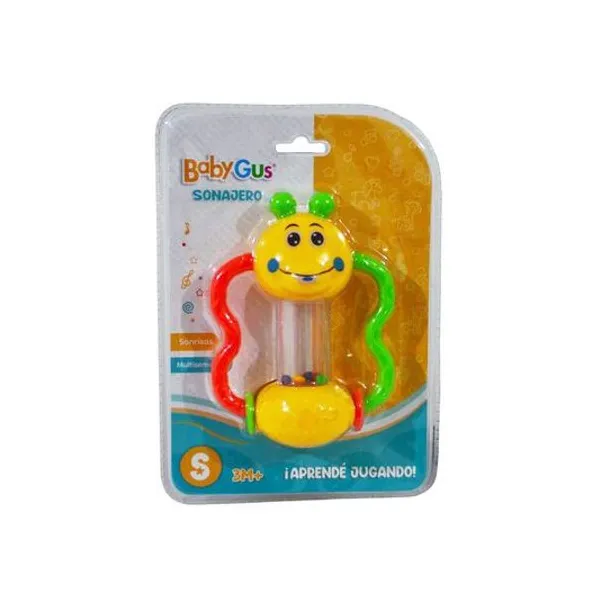 Sonajero baby gus en blister 16x22 cm