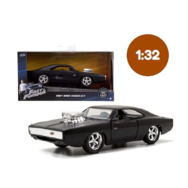 Jada - auto escala 1:32 fast & furious dom`s dodge charger 1970 negro - en caja