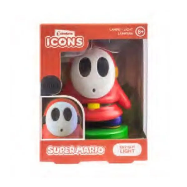 Super mario shy icon night light - luz 3d shy guy