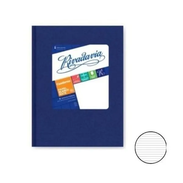 Cuaderno 16x21 rayado t/d araña azul 50h Rivadavia