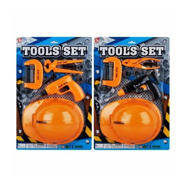 Set de herramientas 8 piezas en blister 29x43x8 cm modelos surtidos