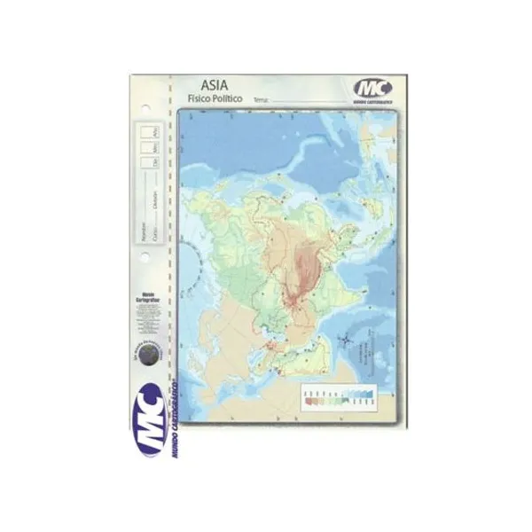 Block mapas m.c.n.° 3 asia fp x40 unid