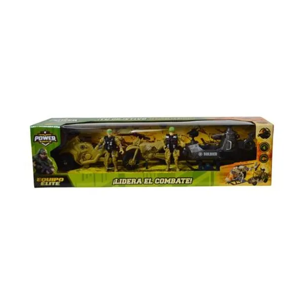 Set de vehiculos militares 5 piezas en caja 49.5x13x10 cm
