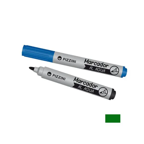 Marcador Pizzini 1140 al agua verde para red