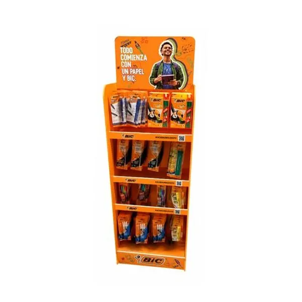 Exhibidor escritura completo 270 unidades 125x50x30 cm BIC