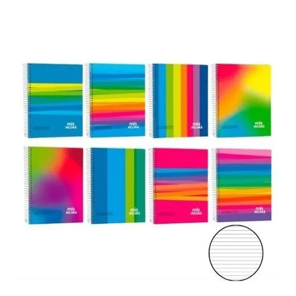 Cuaderno 21x27 rayado 60h t/d con e mis hojas