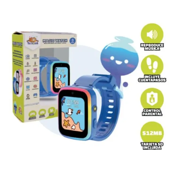 Smart watch blue con control parental