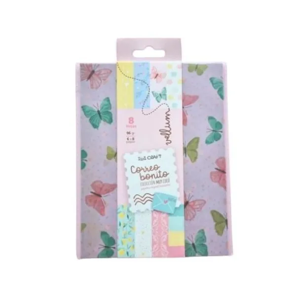 Papel vegetal ibi cfrat vellum correo bonito 96 grs15 x20 cmx 8 hjs.