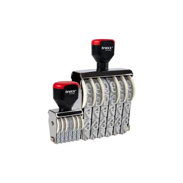 Sello numerador manual 10 bandas 5 mm x1 traxx