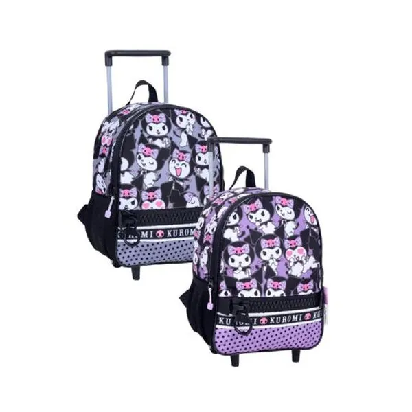 Mochila 12" con carro kuromi caritas x unidad modelos surtidos wabro