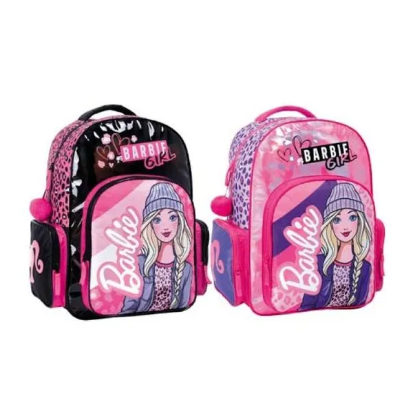 Barbie mochila 18" espalda -animal print