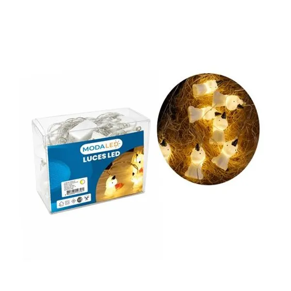 Guirnalda de luces led unicornio blanco calido x10 220v modaled - sdd
