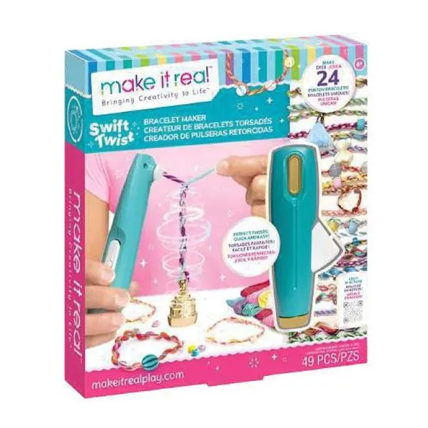 Make it real - swift twist bracelet maker 49 pz