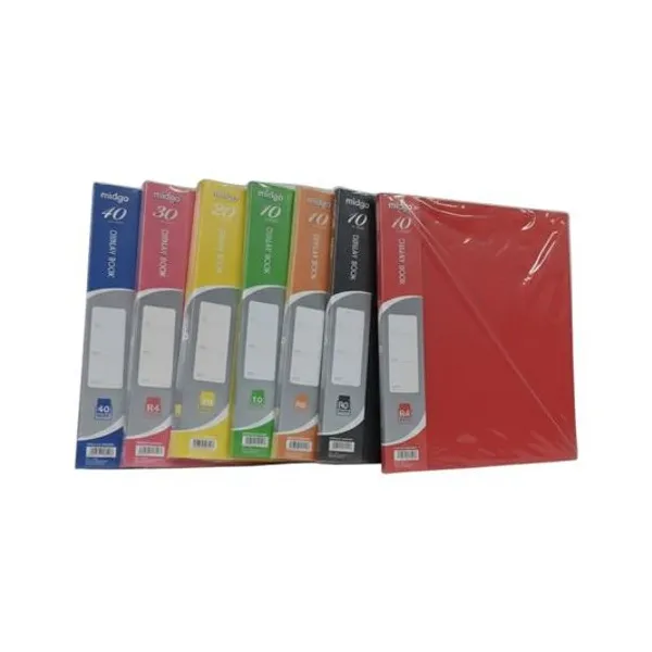 Carpeta a4 80 folios x1 colores surtidos