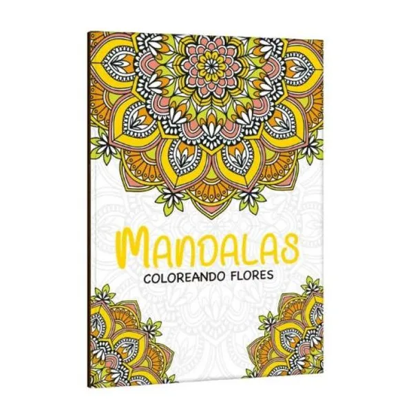 Mandalas coloreando flores