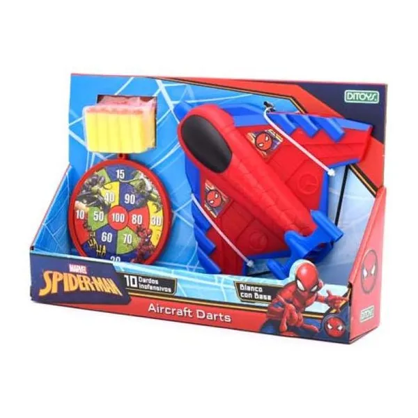 Aircraft darts Spiderman