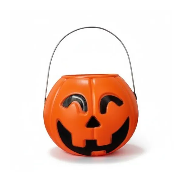 Calabaza halloween porta golosinas 15x12 cm x1