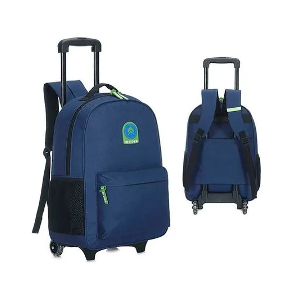 Mochila 17" con carro cordura azul insider